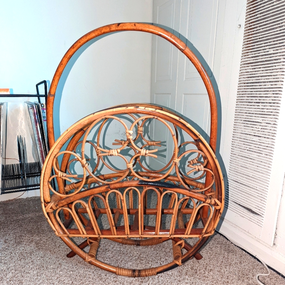 Bamboo Magazine Rack